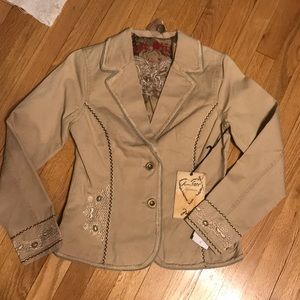 LOVE STITCH embroidered jacket NWT